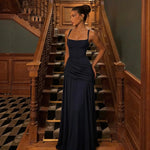 FDYOUI Fashion Sleeveless High Waist Tunics Long Maxi Dress Party Gowns Women Chic Backless Lace-up Folds Slim Evening Dresses