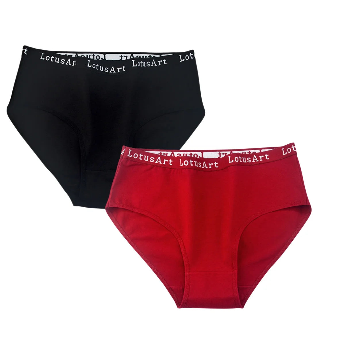 2PCS/Set Cotton Panties Women High Waist Briefs Tummy Control Panty Female Breathable Solid Color Lingerie M-2XL Underpants