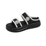 Sandals For Women 2026 Women'S Summer Fashion Sweet Open Toe Slippers Thick Bottom Casual Comfortable Beach Platform Sandals