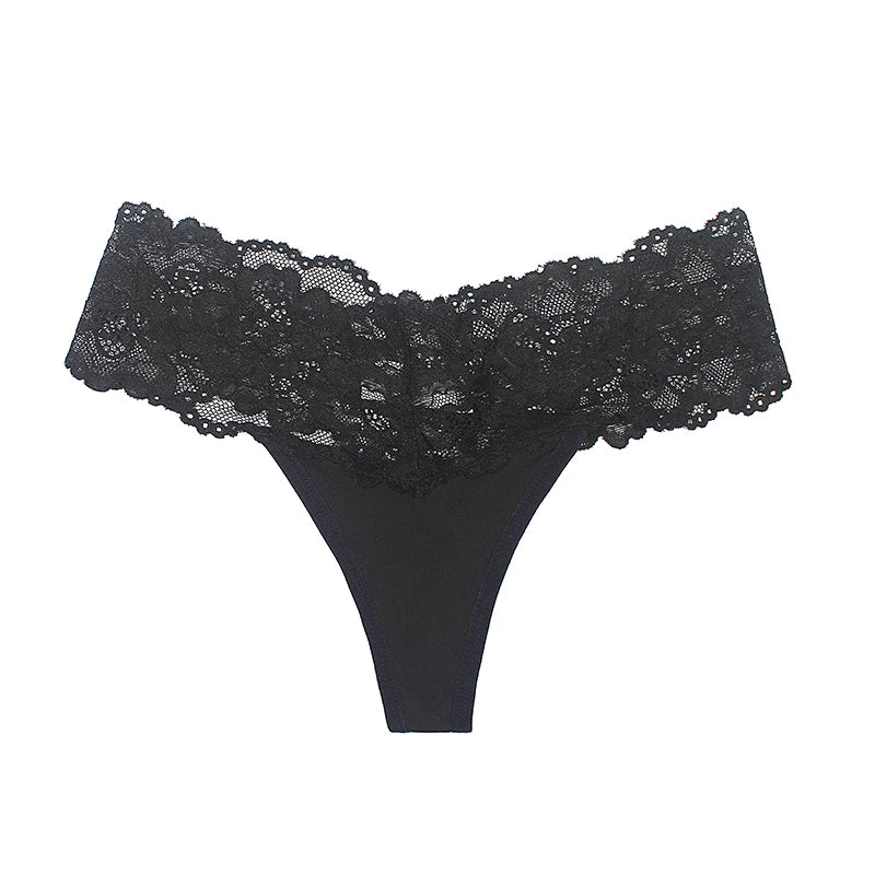 1pcs Multi Color Sexy Women G-string Low Rise Lace Floral Panties Intimate Lingerie Comfort Female Underwear Solid S-XL Thongs