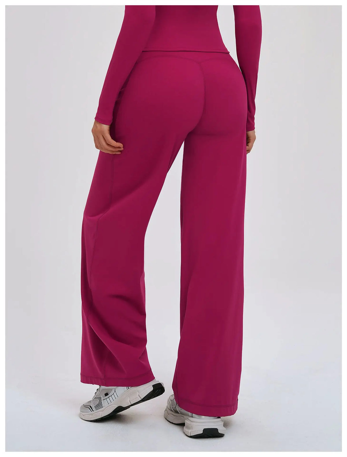 Wide-leg Pants Women Bell-bottoms High Waist Yoga Pants Workout Gym Leggings Naked Feel Pilates Running Cycling Sports Trousers