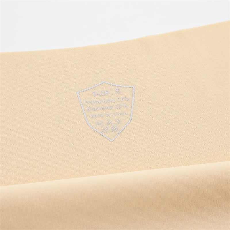 3PCS Seamless Brazilian Panties Ultra-thin Maillard panties Women Ice Silk Underwear Sexy Panty Low Waist G-string Female Solid
