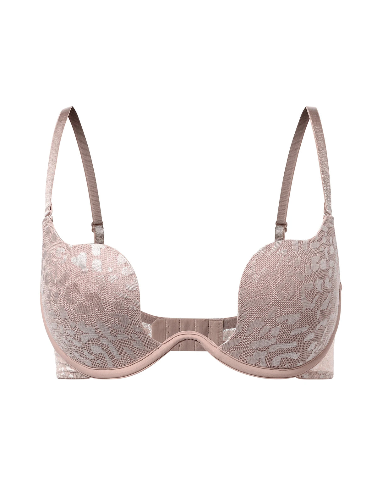 Solid Underwire Bra push up Lingerie comfort padded bra lift up thick cup lace bralette