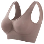 Women Wide Strap Seamless Tank Bra Without Pads Plus Size Knit Sports Bralette Wireless Bra Vest Crop Top Sexy Lingerie S-5XL