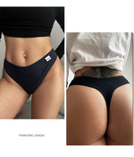 Cotton Sexy Girls Panties Simple Women Thongs Female Briefs Underwear Sports G-Strings Hot T-Back Breathable Underpants Lingerie