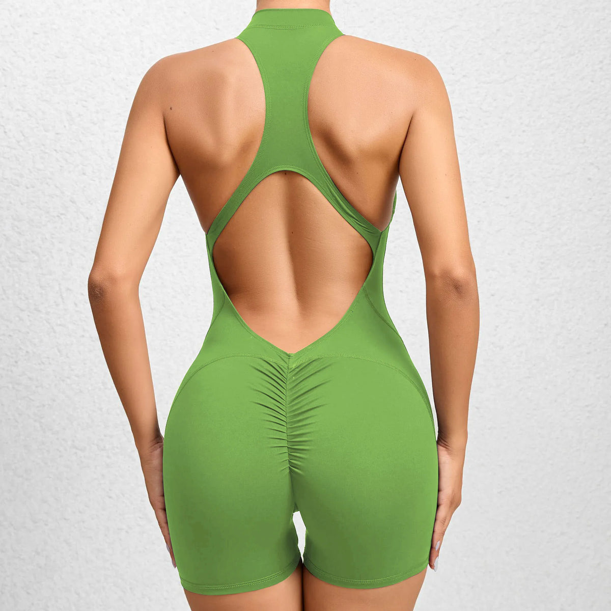 Women Yoga V Backless Jumpsuit Workout Bodysuit Sleeveless Gym Bodycon Sportswear Fitness Yoga Suit One Piece Outfit