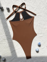 New Sexy High Neck Zipper Women Swimwear One Piece Swimsuit Female Monokini High cut Trikini Ribbed Bathing Suit Swim Bodysuit