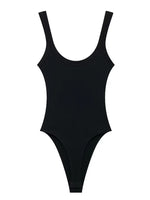 Women's Skinny Ribbed O-Neck Bodysuits with Straps Snap-Button Sexy Fashion Playsuits Comfortable Stretchy Female Clothing