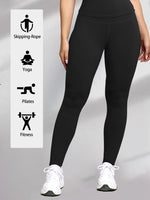 Women's High Waist Leggings With Pockets Stretch Yoga Pants Tights Push Up Fitness Running Sportswear Solid Color Pants