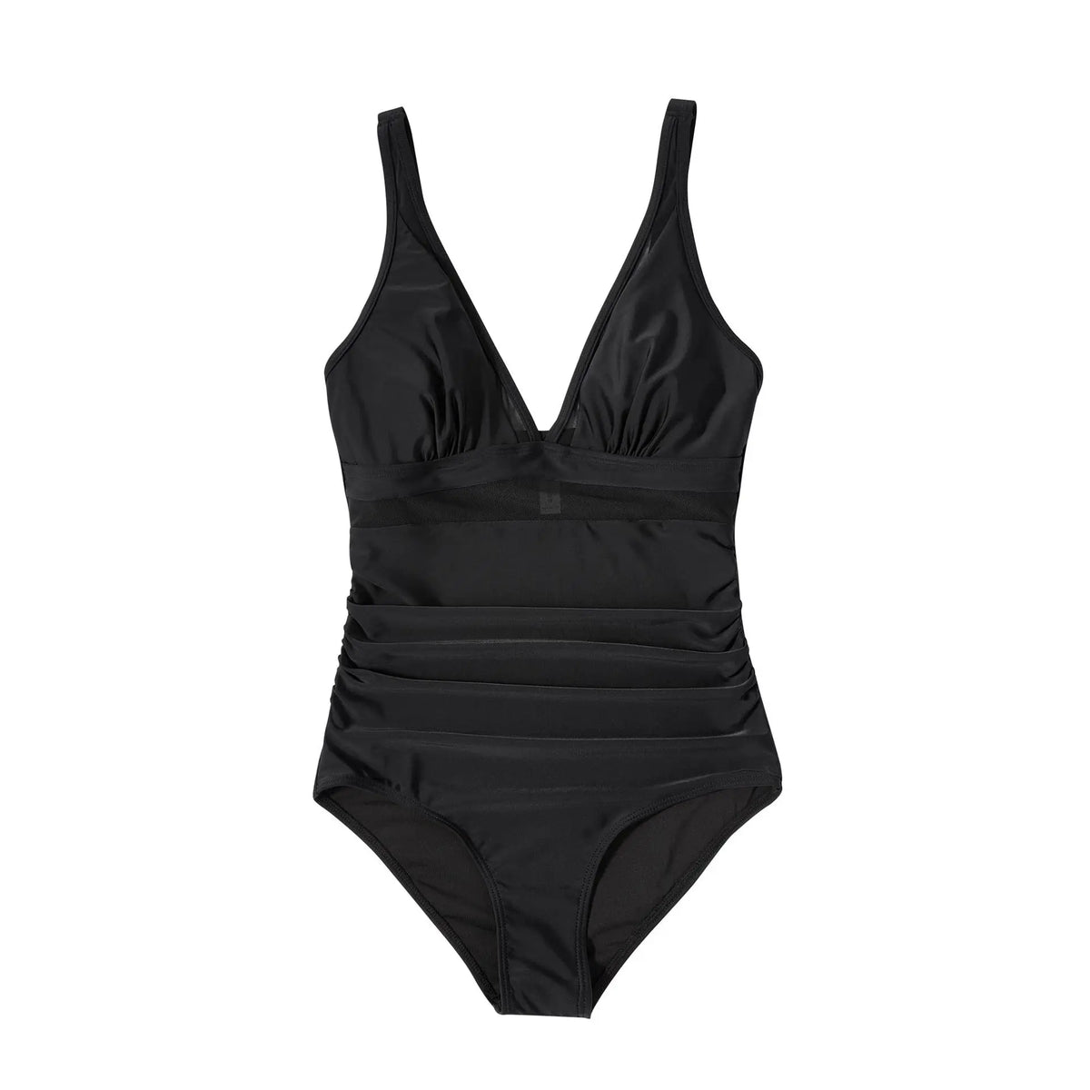 2024 Sexy One Piece Swimsuit Women Mesh Strappy Plunge Swimwear Tummy Control Bathing Suits Beach Wear Monokini Swimming Suit