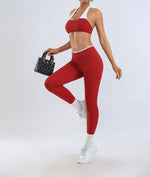 Women's Yoga Sets Fitness Sports Gym Slim Fit Hip-lifting Beautiful Back Suits Workout Casual Running Training Sets