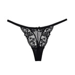 Tanga Dentelle Française Noël Pure Desire Transparent Fente Haute Sans Retirer Érotique T Pant Confort Taille S-XL MOYISU AB
