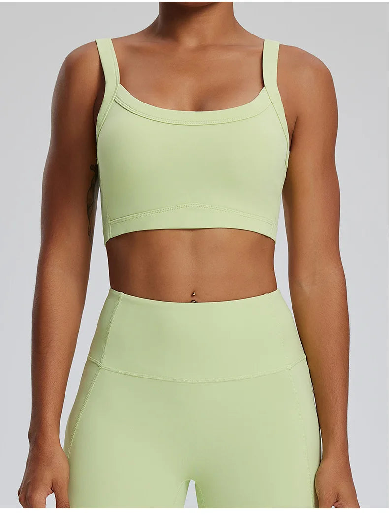 Women Sports Bra Top Push Up Fitness Yoga Bra High Strength Underwear Sport Tops For Women Breathable Running Vest Gym Wear