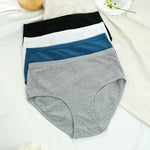 2Pcs/Set Women Cotton Panties High Waist Briefs Breathable Underwear Female Underpants Plus Size Sexy Lingerie S-XXL 8 Colors