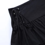 Streetwear Mall Goth Skirt Women Harajuku Y2k E-girl High Waist Bandage Mini Skirt Dark Gothic Punk Emo Alt Club Wear