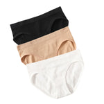 3Pcs/Set Seamless Classic Briefs Women Low Waist Panties Female Underpants Sexy Lingerie Sports Full Coverage Panty Underwear