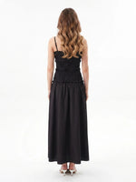 2026 Summer Women Slip Dress Sleeveless Smocked Ruffle Pleated Long Dress for Party Cocktail Out Going Streetwear