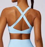 Hearuisavy Quick-Dry Backless Yoga Clothes Running Vest Women Workout Brassiere Fitness Gym Tank Top Women Push up Sports Bra
