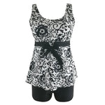 DEKA Swimsuit Women Plus Size Swimwear Two Pieces Tankini Set Female Print Bikini Brazilian Bather Monokini Bathing Suit Beachwa