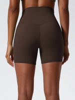 Hearuisavy Summer Soft Sports Shorts Buttock Lift Gym Leggings Women High Waist Yoga Shorts Women Running Cycling Workout Shorts