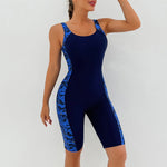 2025 New Women's Sports Monokini Swimwear Sexy Tie-dye Print Patchwork One Piece Swimsuit Beach Vacation Competitive Swimsuit
