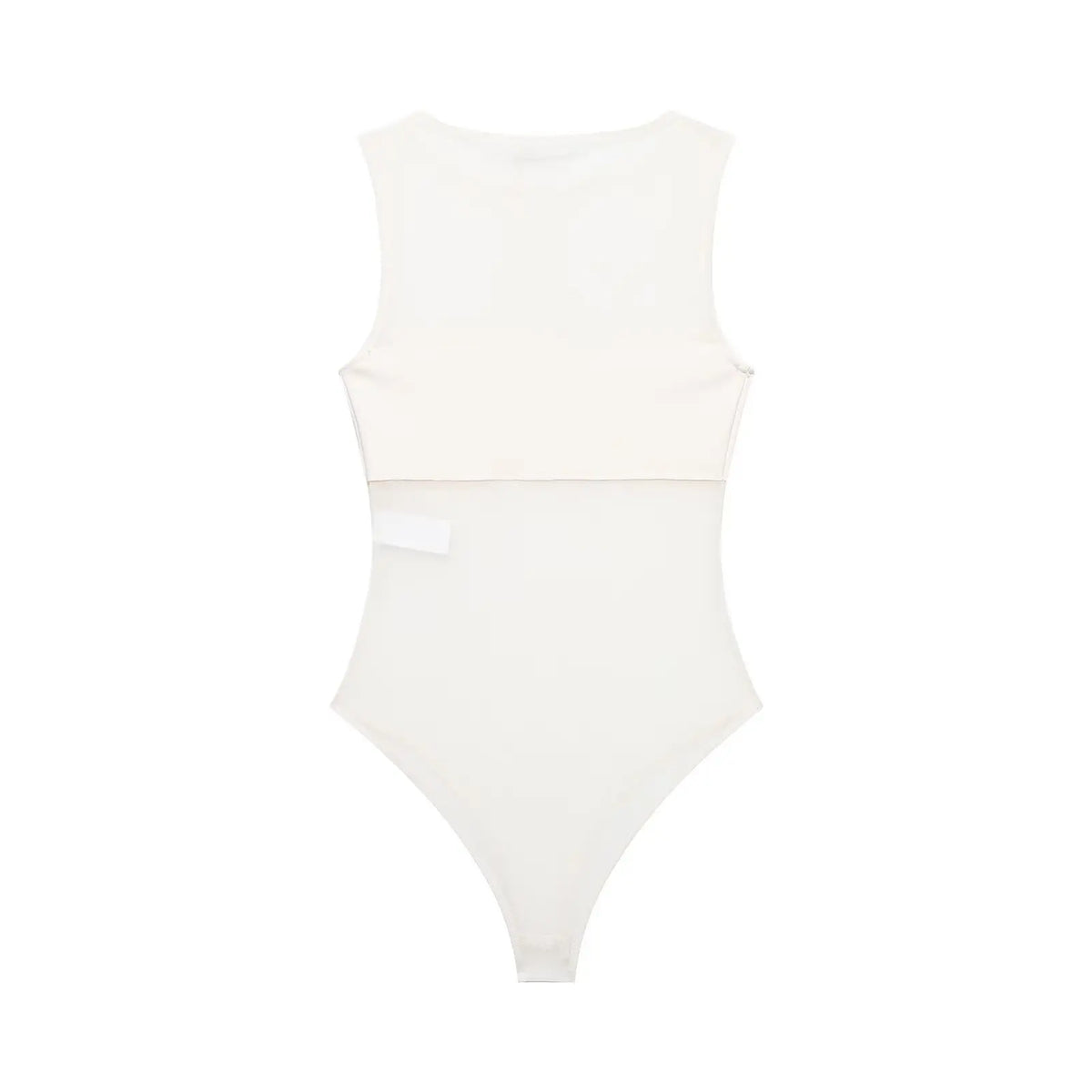 Women's Patchwork Silk Mesh Jumpsuit WHEF