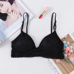 Floral Lace Bra Non-Wire Bralette Push Up Bras For Women V-neck Brassiere Female Padded Underwear Sexy Lingerie Intimates