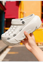 Thick Sole Fashion Clogs For Women Summer Platform Shoes Soft EVA Girls Indoor Street Slippers FemaleLeisure Wedges Sandals