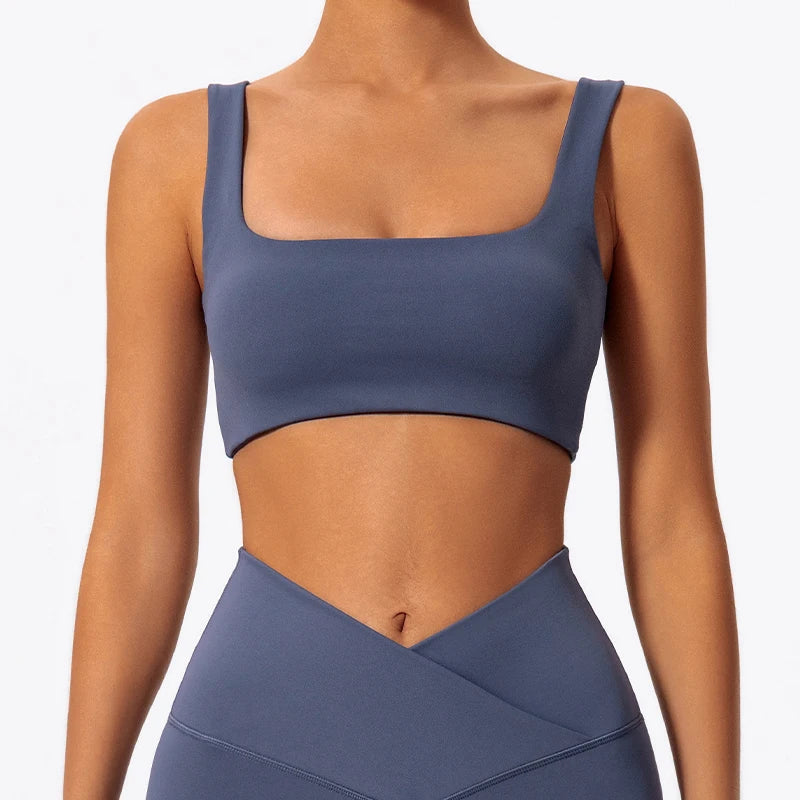 Hearuisavy Summer High Quality Sports Bra Push Up High Impact Gym Underwear Women Breathable Yoga Clothes Fitness Workout Top