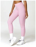 Hearuisavy Summer Scrunch Gym Leggings Woman Workout Pants Female Running Tights Push Up Yoga Pants High Waist Sports Leggings