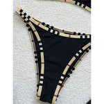 XS - L 2026 Plaid Printed Bikini Female Swimsuit Women Swimwear Polka Dot Bather Bathing Suit Swim Two-pieces Bikini set K8039