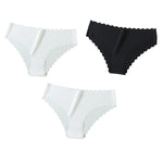 3Pcs/Set Ice Silk Panties Women Low Rise Briefs Female Underpants Invisible Underwear Sexy Lingerie Seamless Bottoms XS-XL