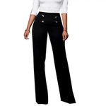 Trousers Loose Slim-fit Solid Color Women Wide Leg Pants for Casual Loose Trousers Solid Trouser Streetwear