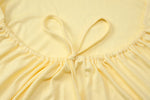 FDYOUI Woman Clothing Halter Neck Backless Camisoles Streetwear 2026 Summer Girls Sexy Lace-up Off Shoulder Yellow Tank Tops