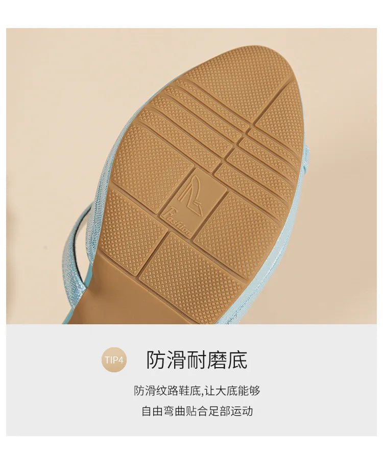 Sandals for Women'sNew Summer Elegant Temperament High Heels Coarse Heels Fish Mouth Breathable Comfortable Fashion Pumps