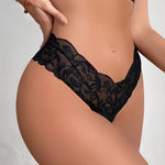 1pcs Sexy Lace Perspective Floral Women's Panties Low Waist Elegant Sexy Lingerie Lady Briefs Underwear Breathable Underpants