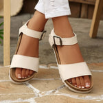 2026 New Women Shoes Solid Color Casual Comfortable Flat Summer Beach Shoes