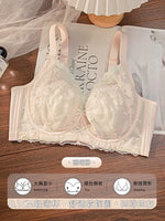Plus Size Wireless Bra Women Summer Thin Minimizer Large Bust Support Side Coverage Anti Sagging Adjustable Straps Comfort White