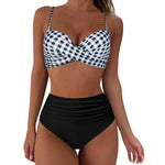 Womens Long Board Shorts Women High Waisted Bikini Sexy Push Up Two Piece Swimsuits Swimsuit Tops for Women with Underwire