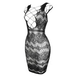 Women Sexy FishnetCover Up, Sheer Bodycon Sleepwear See Through Beachwear Without Bikini