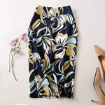 Spring Summer Women Y2K High Waist Midi Pencil Chiffon Skirts Slim Bodycon Vintage Hip Raise Korean Fashion Clothes UOV5