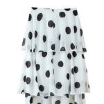 White Polka Dot Two Piece Set For Women Halter Crop Top And Tiered Maxi Skirt Elegant Summer Party Outfit Pure Desire Charm FSW7