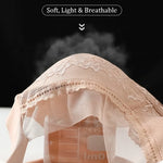 L-5XL Contrast Lace Wireless Bras For Womens Lingerie Top Female Lace Bra Underwire Plus Size Brassiere Perspective Sexy Bras