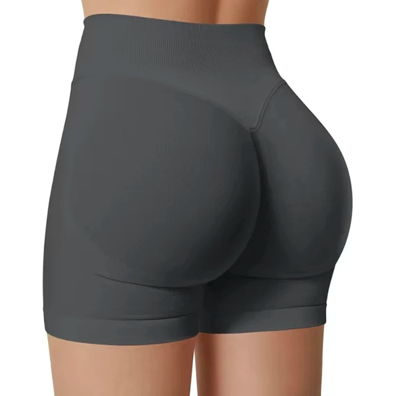 Women's High-Waisted Yoga Sports Shorts Summer Stretch Hip-Lifting Abdominal-Tightening Fitness Three-Part Shorts