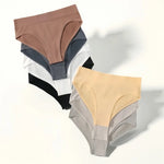 5Pcs/Set Briefs High Rise Panty Women Panties Female Underpants Solid Color Seamless Underwear S-XXXL Sexy Lingerie Intimates
