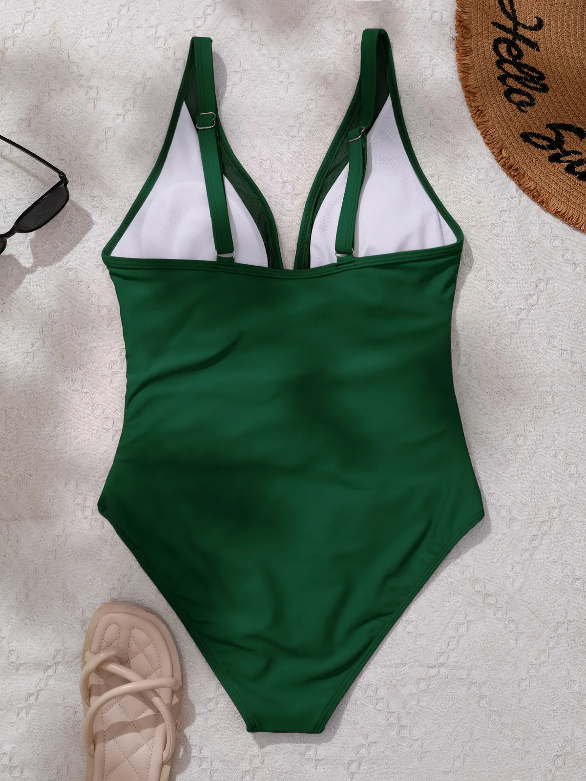 Sexy Black One Piece Swimsuit 2026 Women Mesh Patchwork Transparent Tummy Control Swimwear Bathing Suit See Through Monokini