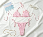 Halter 3 Pieces Sexy Bikini With Mini Skirt Women Swimsuits Female Swimwear Bathing Suit Swimming Suits Cover Up Beach Biquini