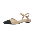 New 2025 Summer Women's Sandals Elegant Medium Heel Toe Mules Comfortable Office Women's Shoes Buckle Heels Dress Shoes