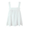 New Style Vacation Casual Lazy Style Pure White Simple Basic Lace Camisole Backless Deep V Suspenders Sleeveless Charming XNKI