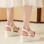 Women Summer Platform Sandals New Open Toe Chunky High Heel Ladies Shoes Casual Flat Bottom Sandalias Femininas